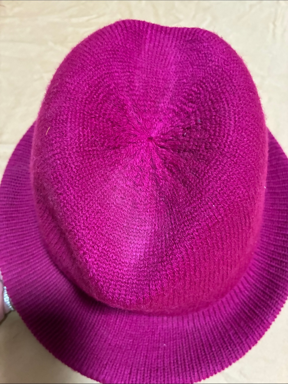 Fuchsia Sweater Knit Bucket Hat - Picture 5 of 9